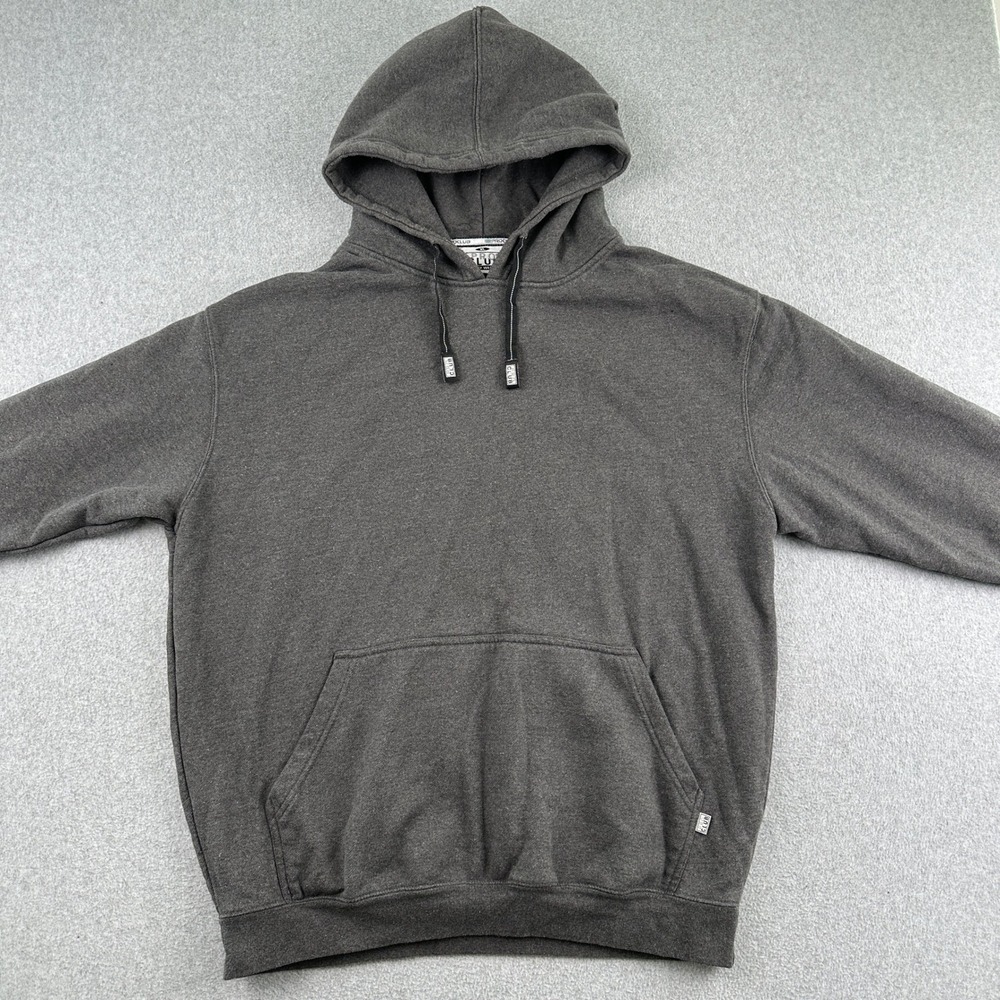 Pro Club Hoodie Mens XL Gray Heavy Weight‎ Pullover Fleece Long Sleeve Solid
